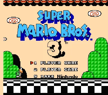 Super Mario Bros. 3 (Japan) (Rev 1) screen shot title